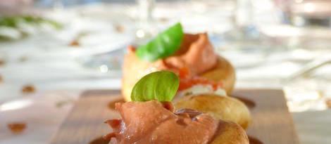 Crème de tomate et fromage frais